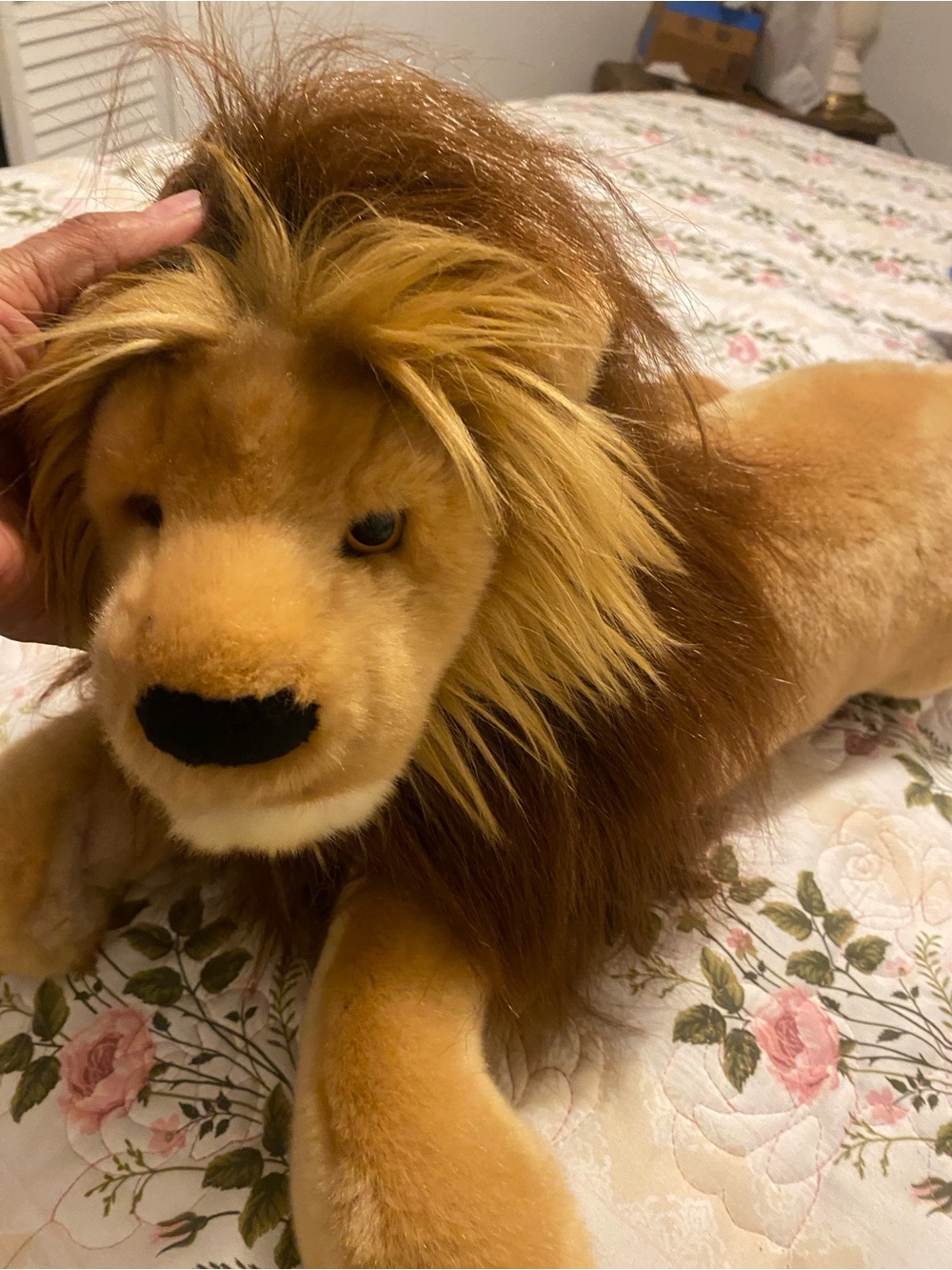 Plush Lion Douglas -The Cuddle Toy Brown and Golden Mane